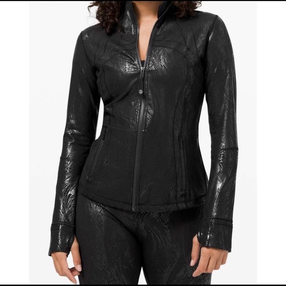 NWT Lululemon Define Shine Jacket Acclimatize Black Foil Special Edition Size 4 - Picture 3 of 16
